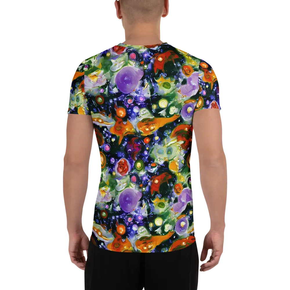 Molten Bloom on Men's Athletic T-Shirt — Back