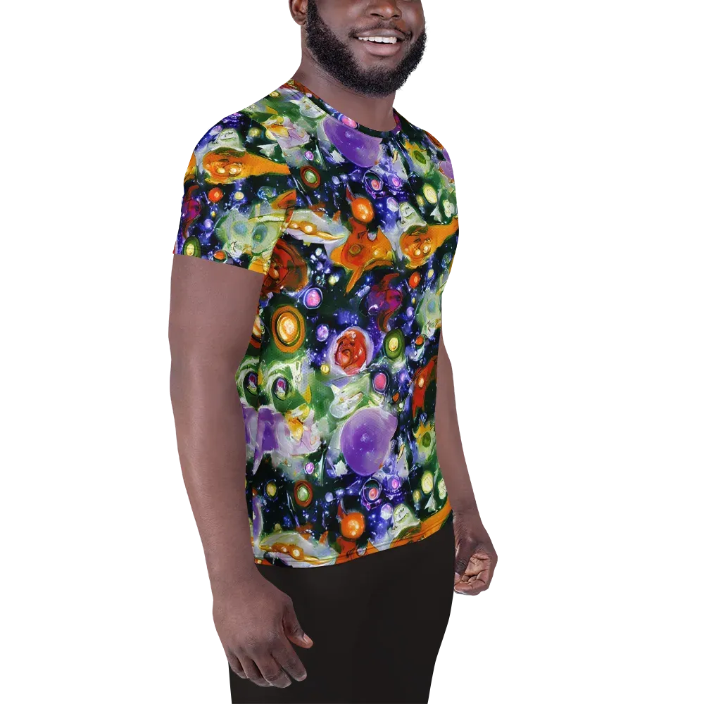 Molten Bloom on Men's Athletic T-Shirt — Right