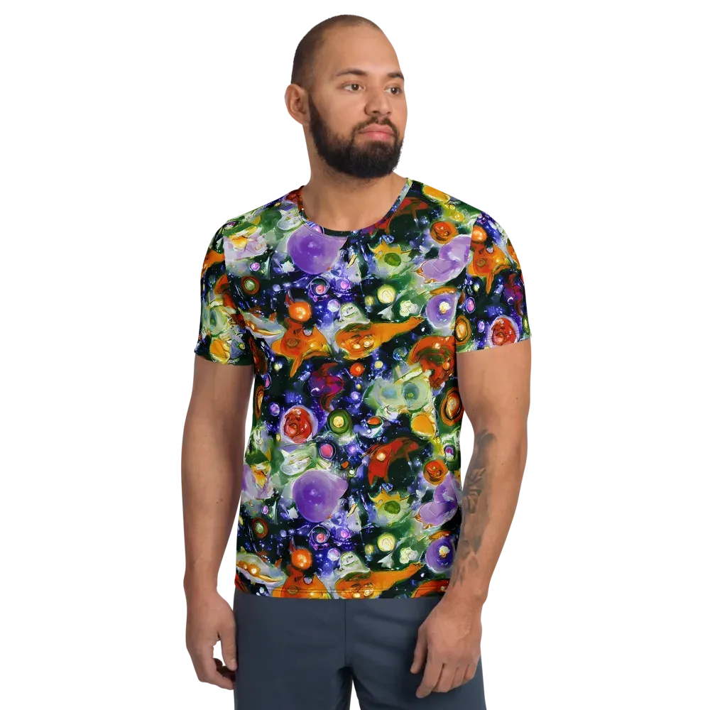 Molten Bloom on Men's Athletic T-Shirt — Front