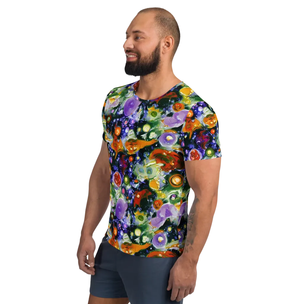 Molten Bloom on Men's Athletic T-Shirt — Left