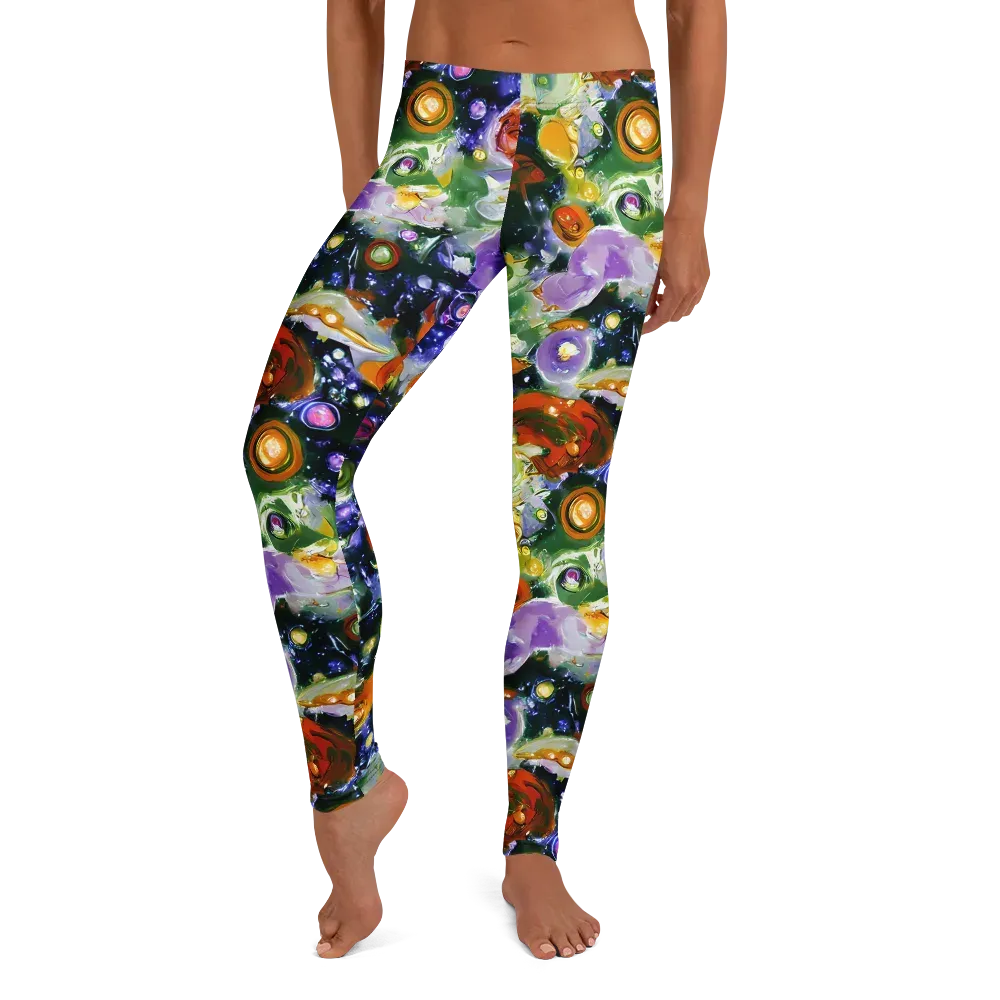 Molten Bloom on Leggings — Front