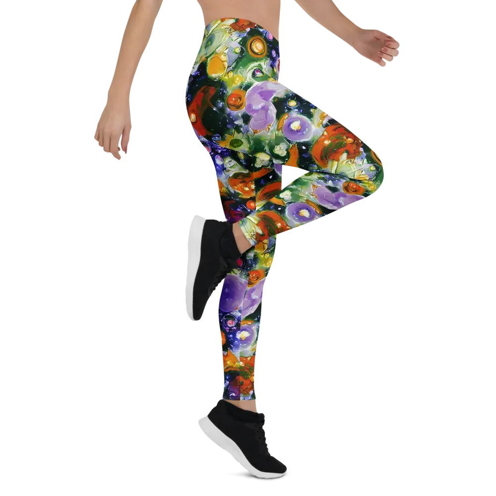 Molten Bloom on Leggings — Right