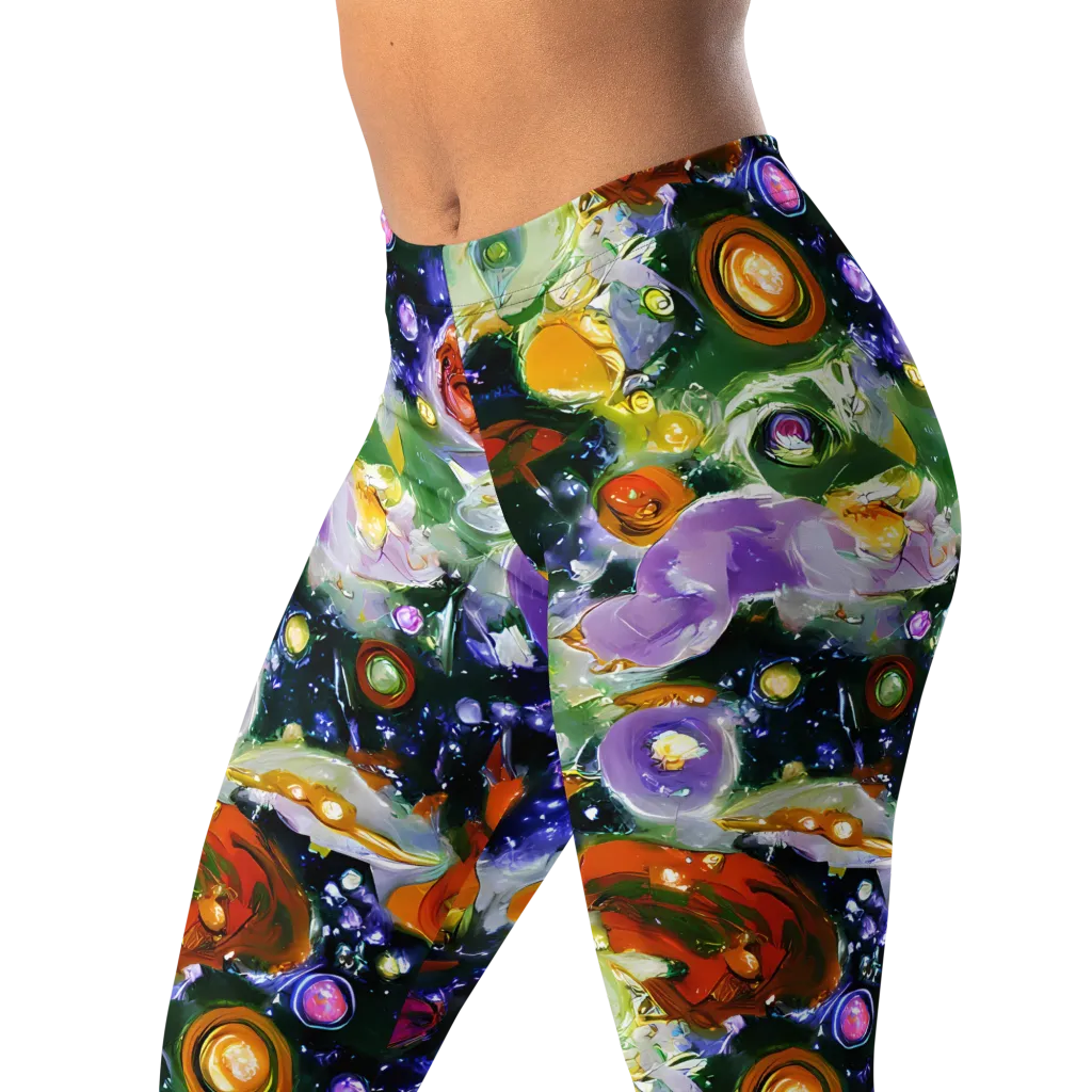 Molten Bloom on Leggings — Left Front