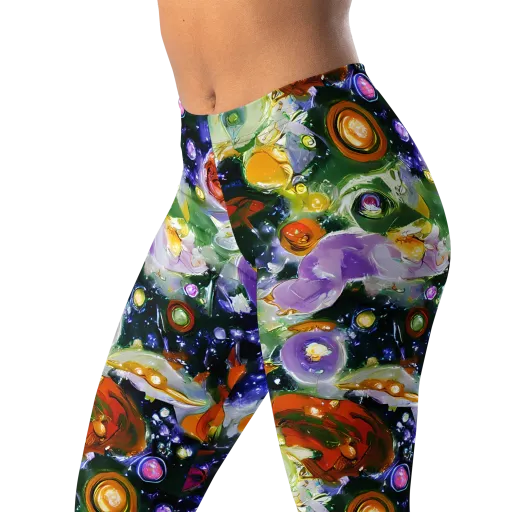 Molten Bloom on a Leggings
