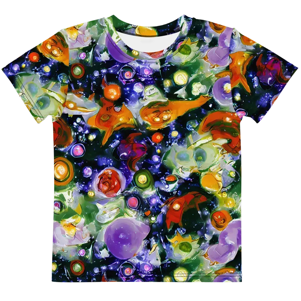 Molten Bloom on Kids Crew Neck T-Shirt — Front