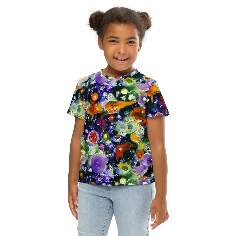 Molten Bloom on Kids Crew Neck T-Shirt — Front