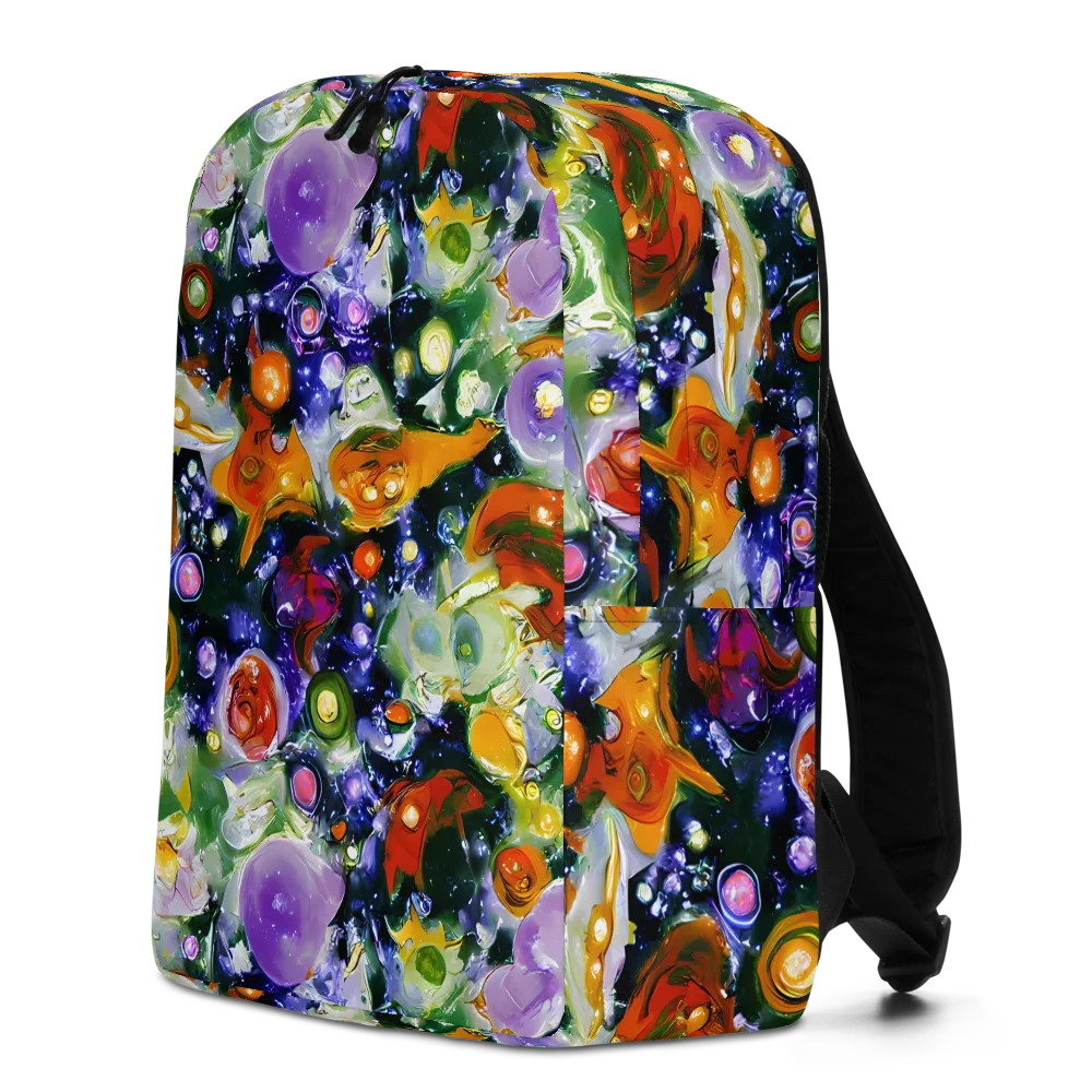Molten Bloom on Minimalist Backpack — Left