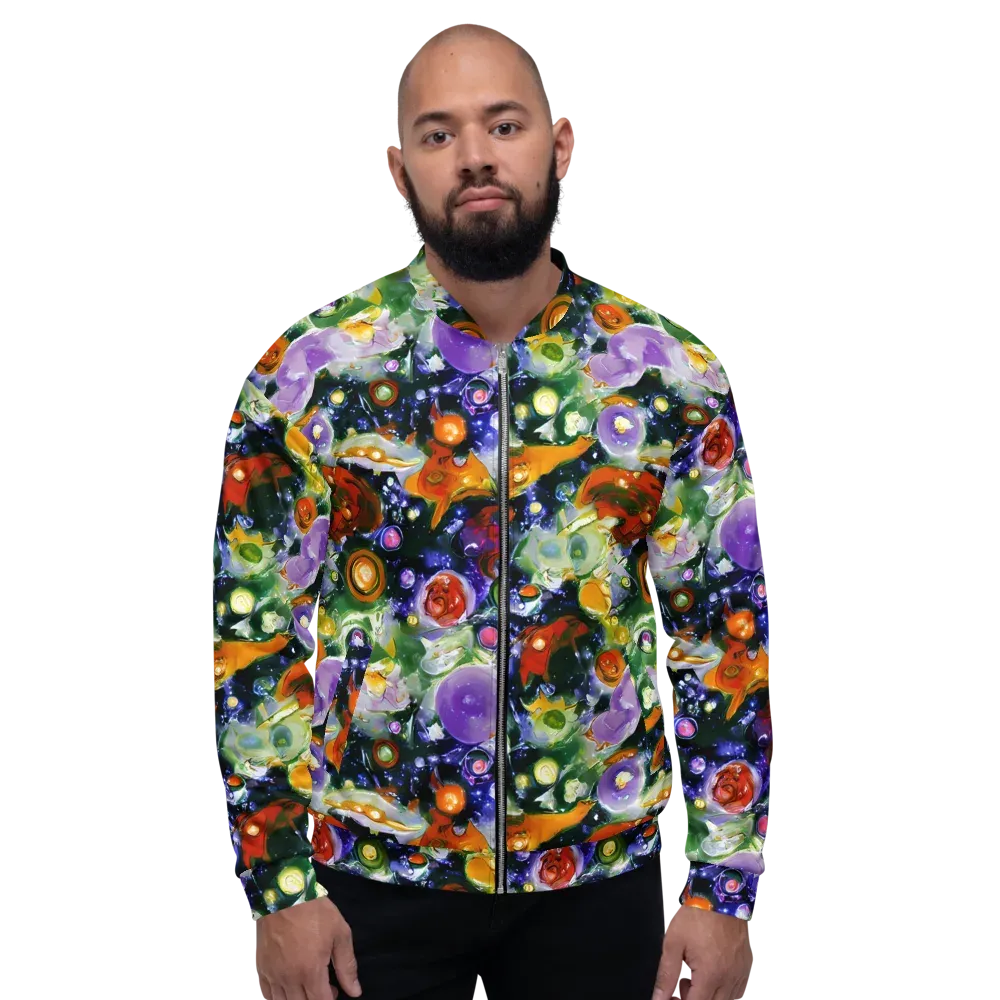 Molten Bloom on Bomber Jacket — Front