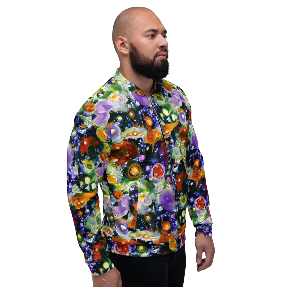 Molten Bloom on Bomber Jacket — Right