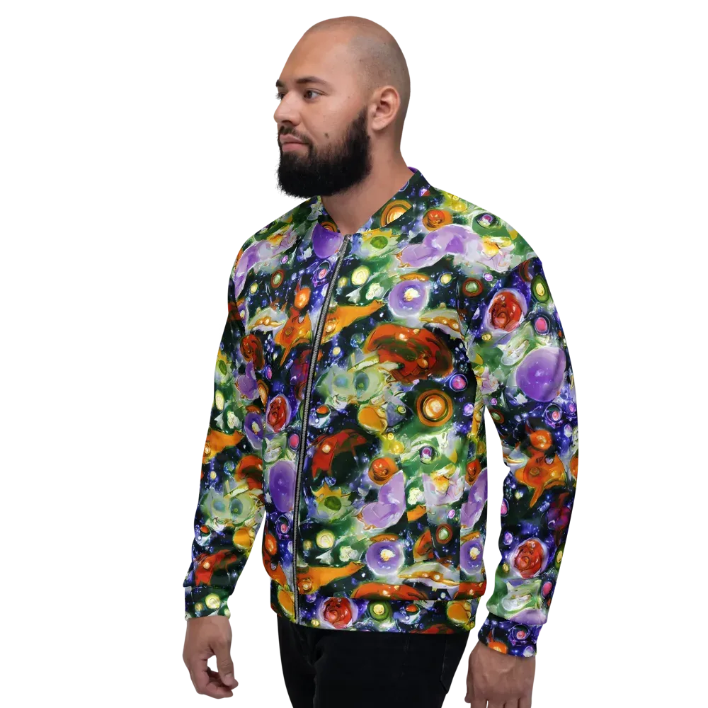 Molten Bloom on Bomber Jacket — Left