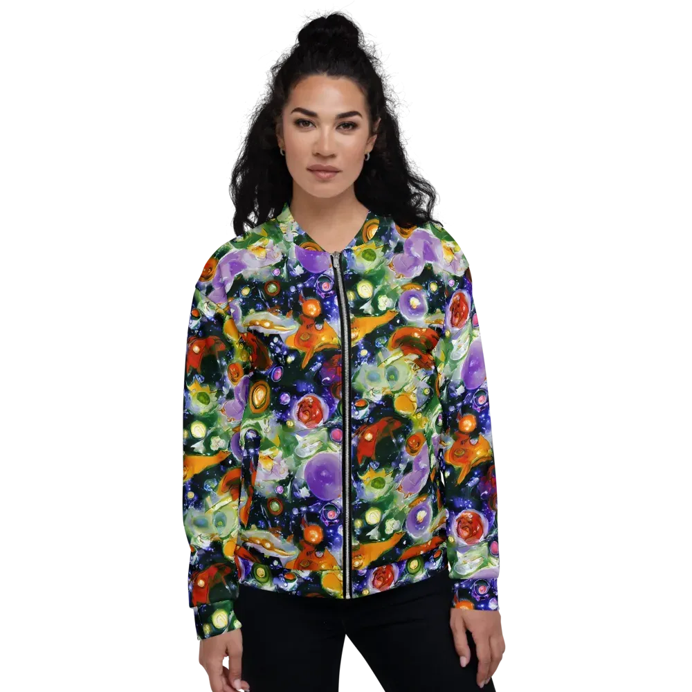 Molten Bloom on Bomber Jacket — Front