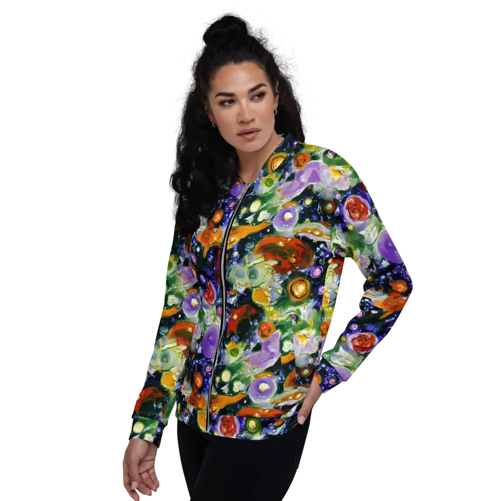 Molten Bloom on Bomber Jacket — Left
