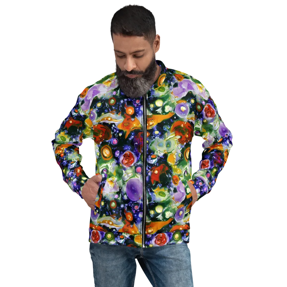Molten Bloom on Bomber Jacket — Front