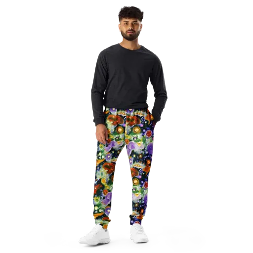 Molten Bloom on a Men's Joggers