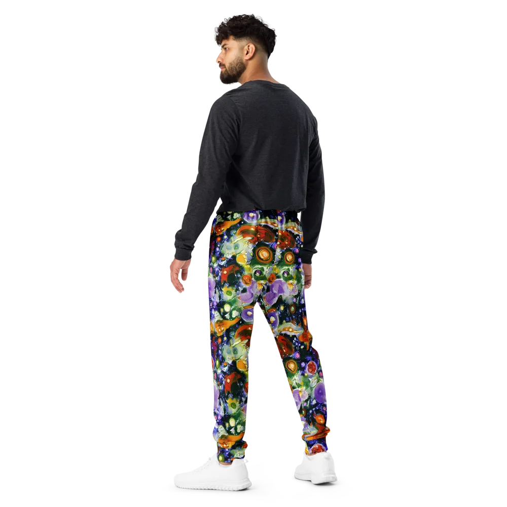 Molten Bloom on Men's Joggers — Back