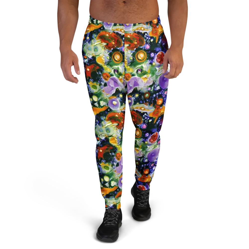 Molten Bloom on Men's Joggers — Front