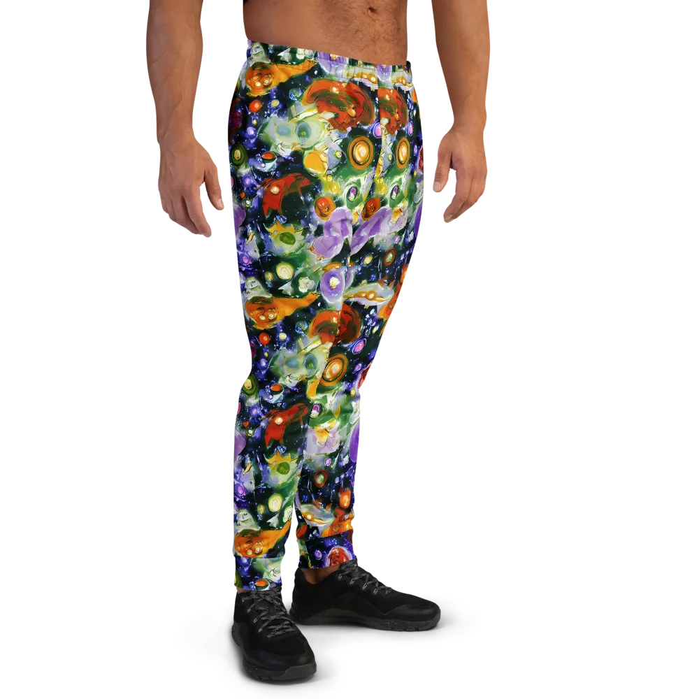 Molten Bloom on Men's Joggers — Right