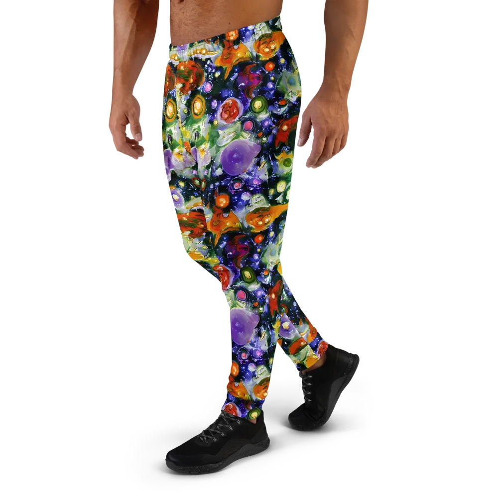 Molten Bloom on Men's Joggers — Left