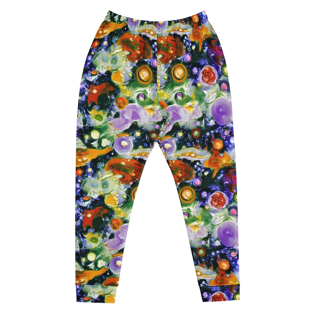 Molten Bloom on Men's Joggers — Front