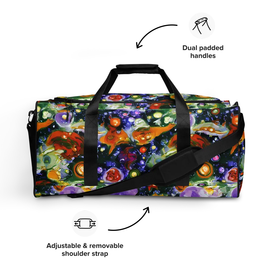 Molten Bloom on Duffle Bag — Front