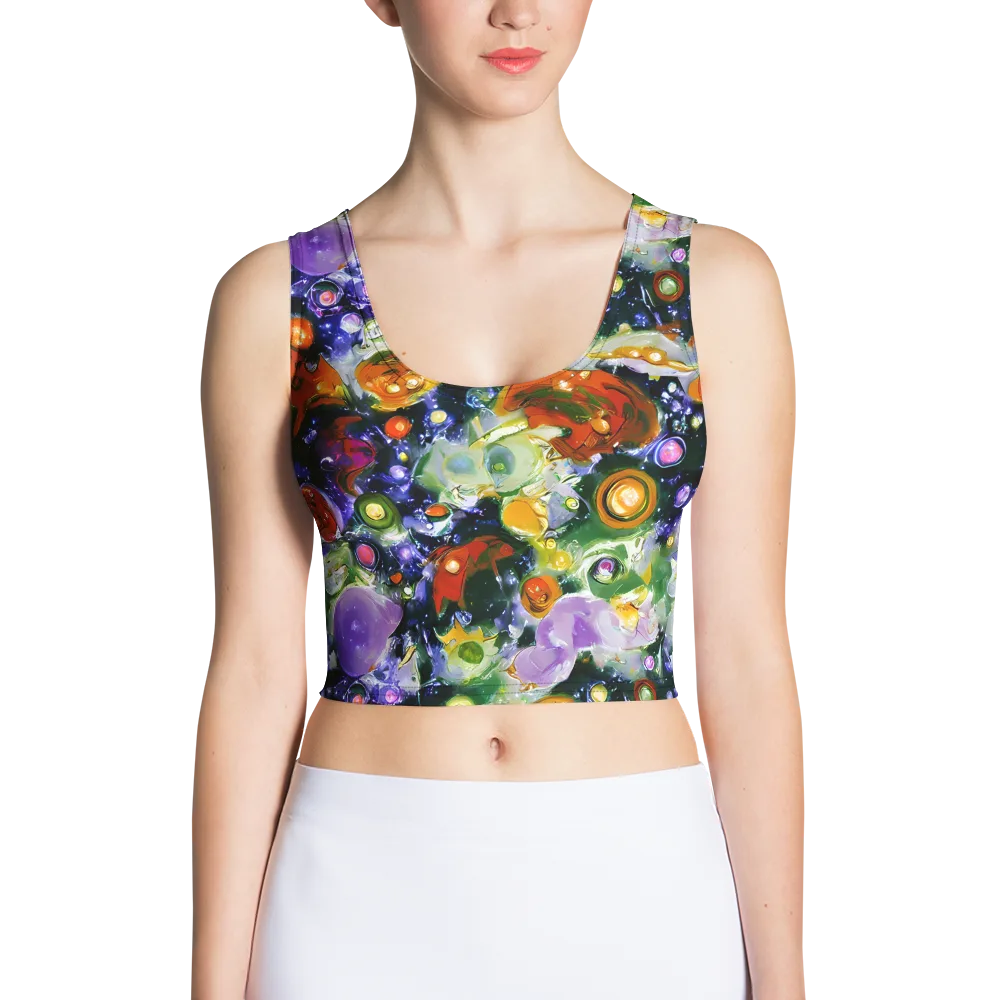 Molten Bloom on Crop Top — Front