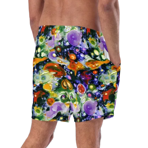Molten Bloom on a Swim Trunks