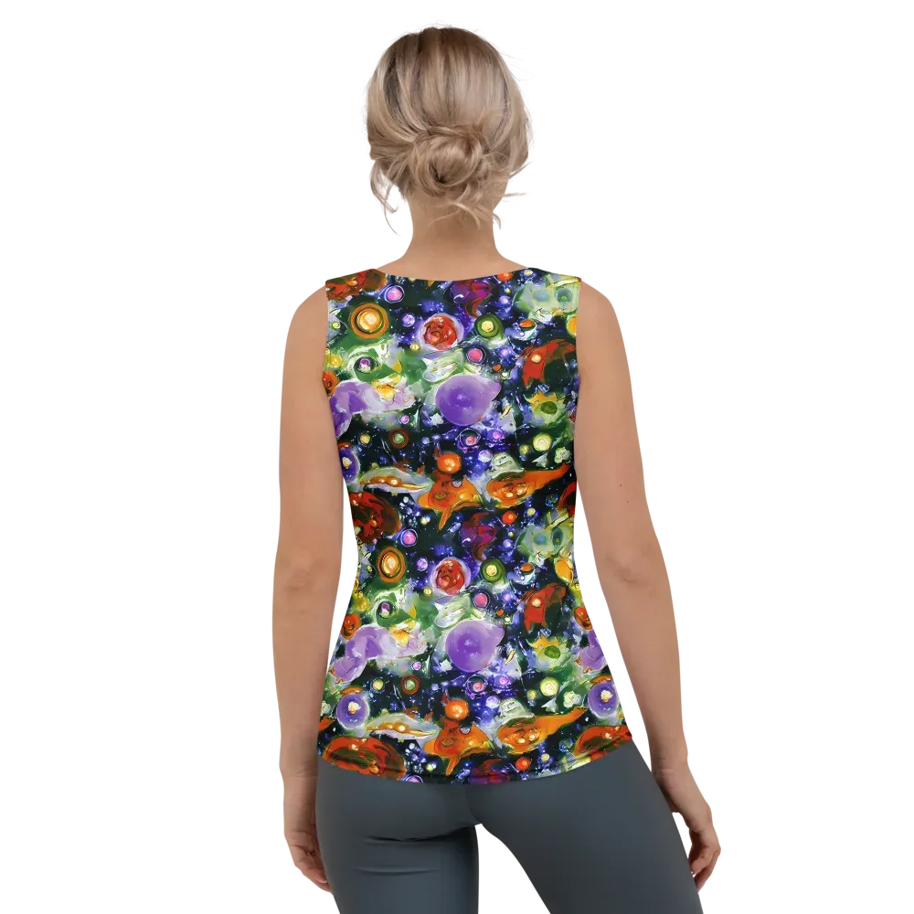 Molten Bloom on Women's Tank Top — Back