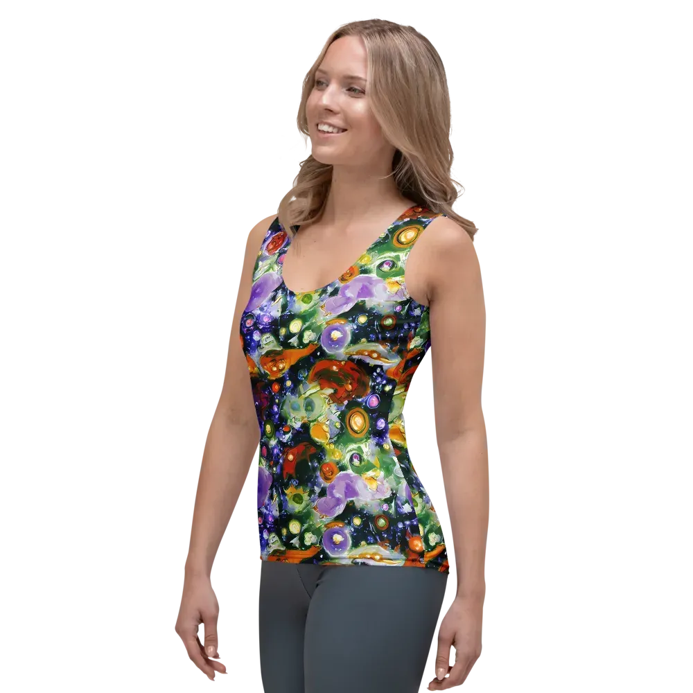 Molten Bloom on Women's Tank Top — Left Front