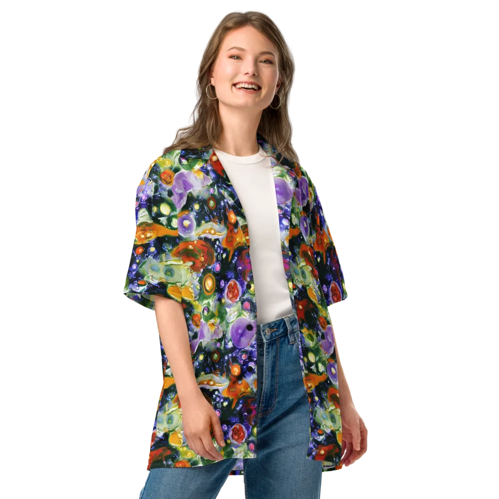 Molten Bloom on Button Shirt — Front