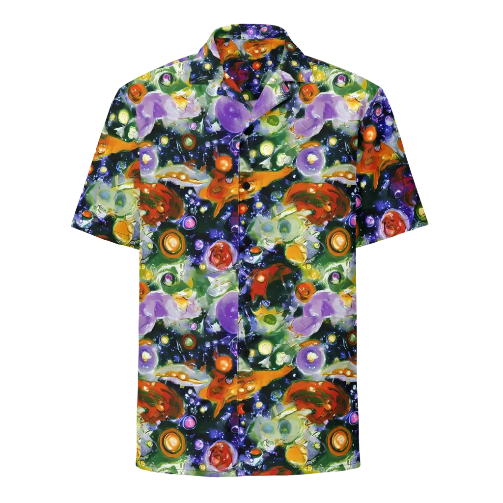 Molten Bloom on Button Shirt — Front
