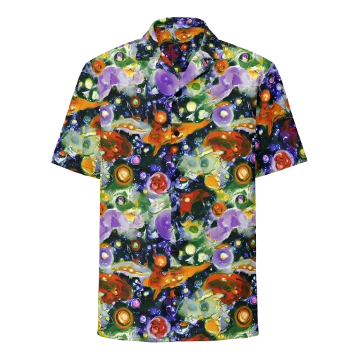 Molten Bloom on a Button Shirt