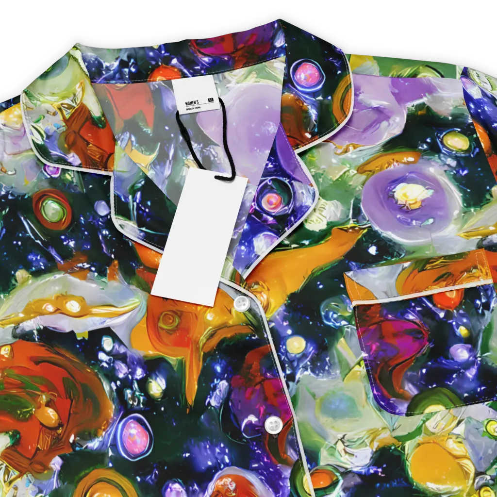 Molten Bloom on Women's Short Sleeve Pajama Top — Product details