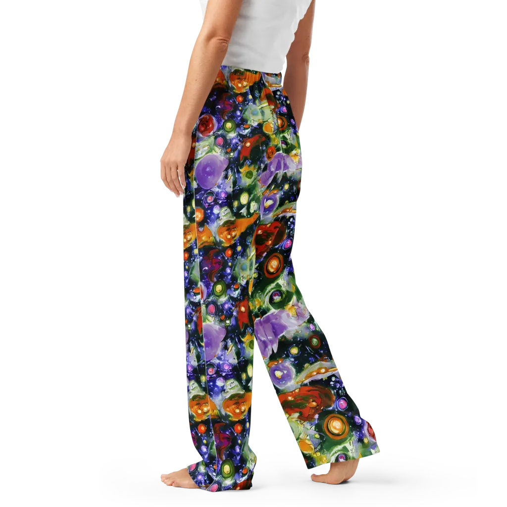 Molten Bloom on Women's Pajama Pants — Left