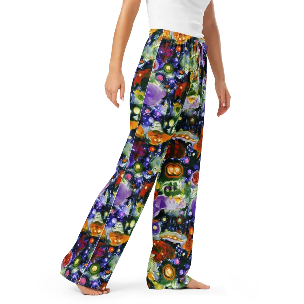 Molten Bloom on Women's Pajama Pants — Right Front