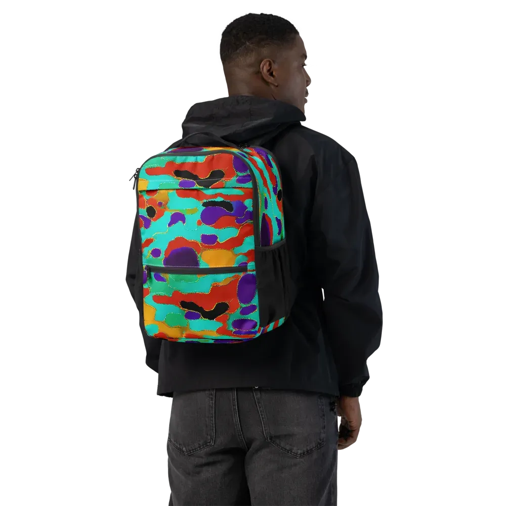 Prismatic Spill on Utility Backpack — Back