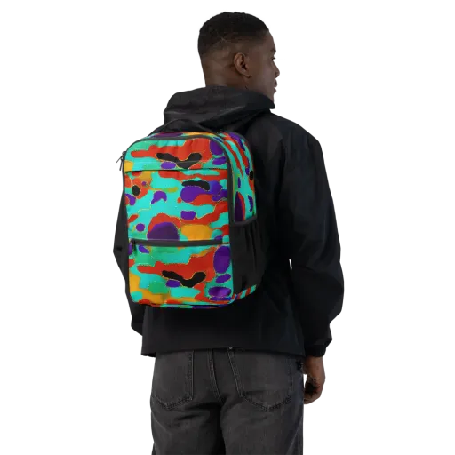 Prismatic Spill on a Utility Backpack