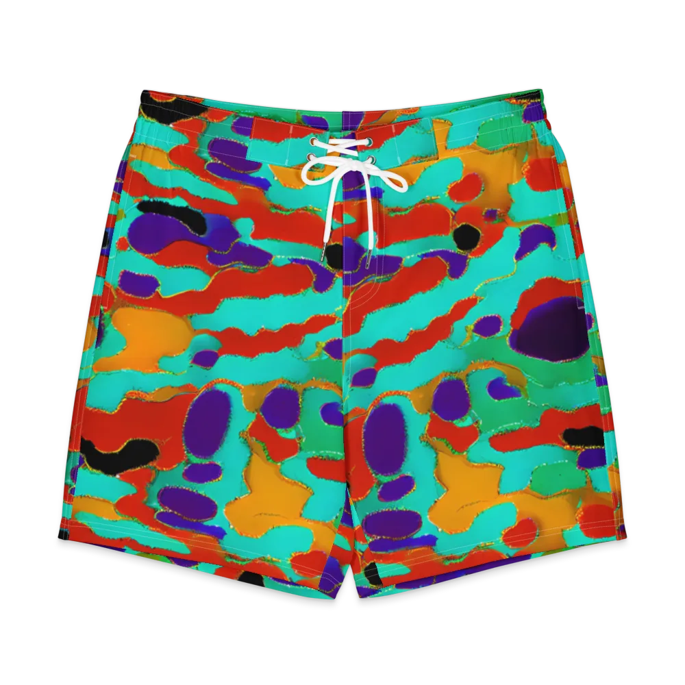 Prismatic Spill on Men's Board Shorts — Front