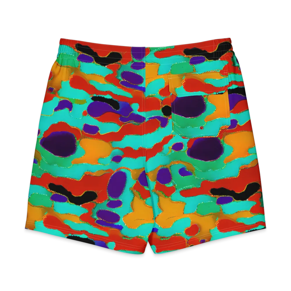 Prismatic Spill on Men's Board Shorts — Back