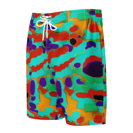 Prismatic Spill on a Men's Board Shorts