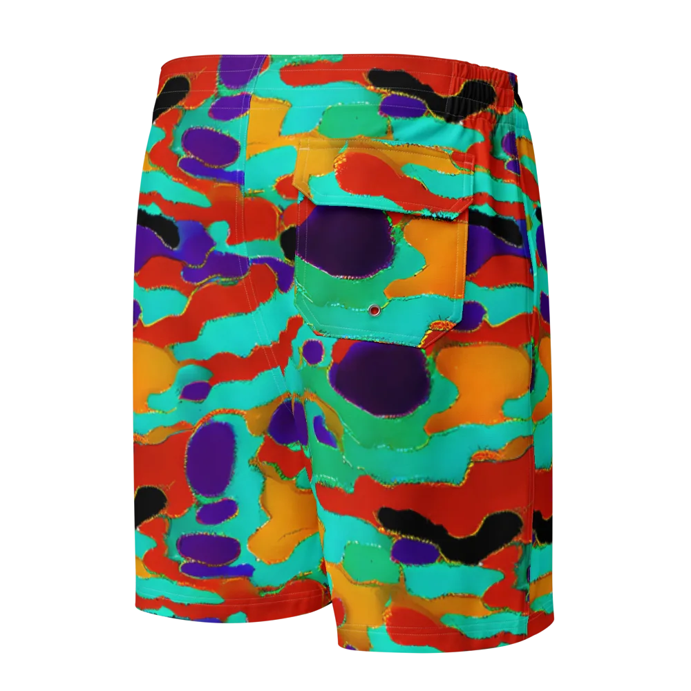 Prismatic Spill on Men's Board Shorts — Back