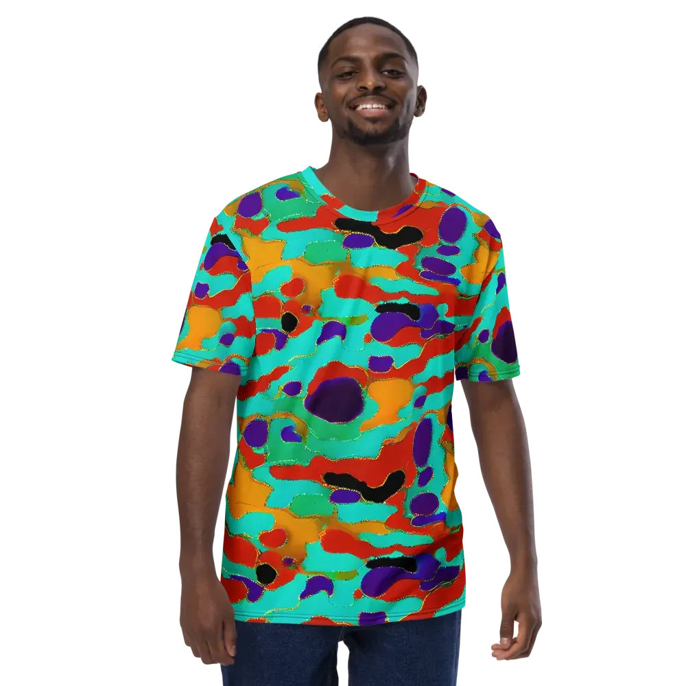 Prismatic Spill on Men's Crew Neck T-Shirt — Front