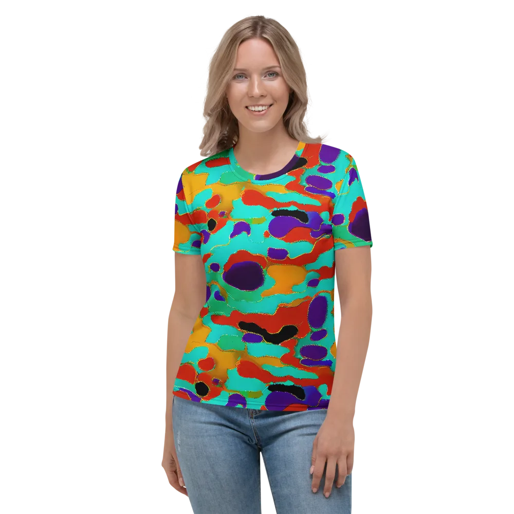 Prismatic Spill on Women's Crew Neck T-Shirt — Front