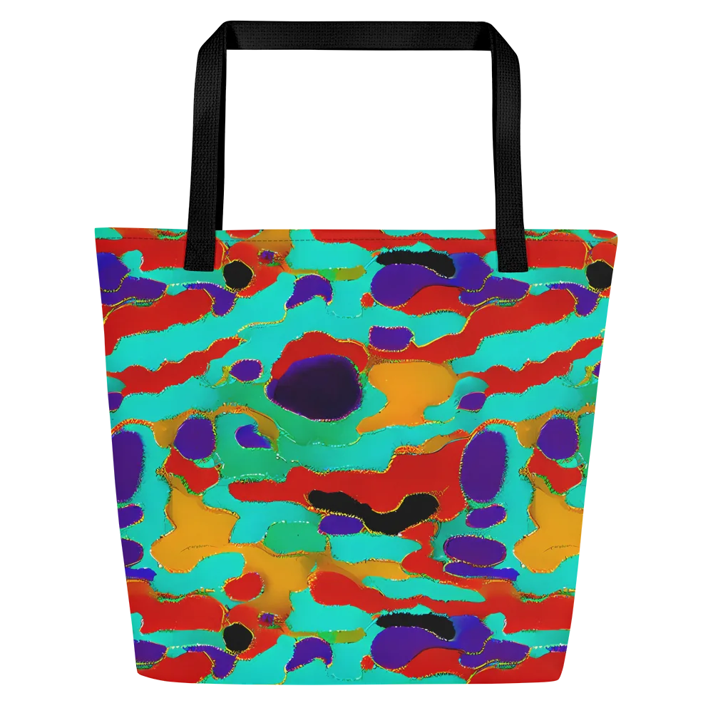 Prismatic Spill on Large Tote Bag W/ Pocket — Front