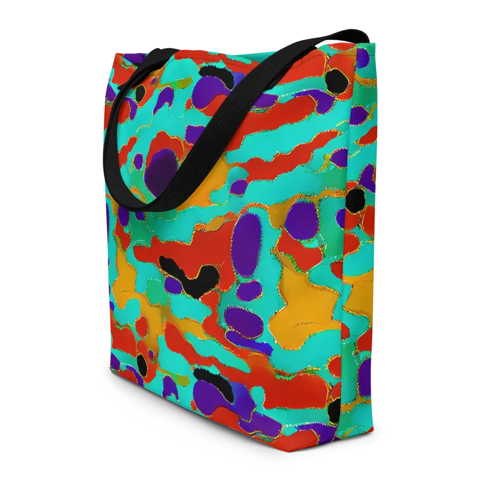 Prismatic Spill on Large Tote Bag W/ Pocket — Front
