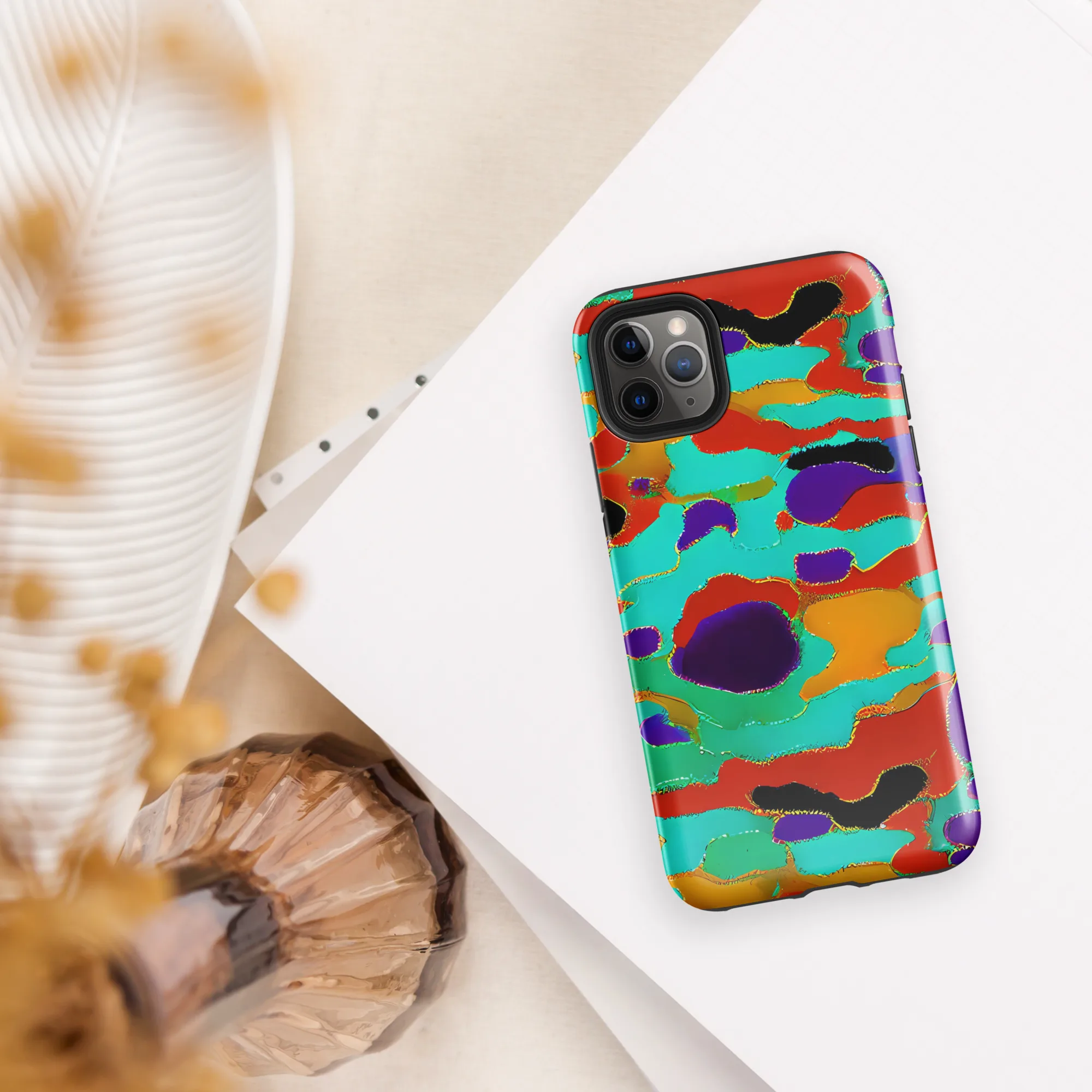 Prismatic Spill on Tough Case for iPhone® — Front