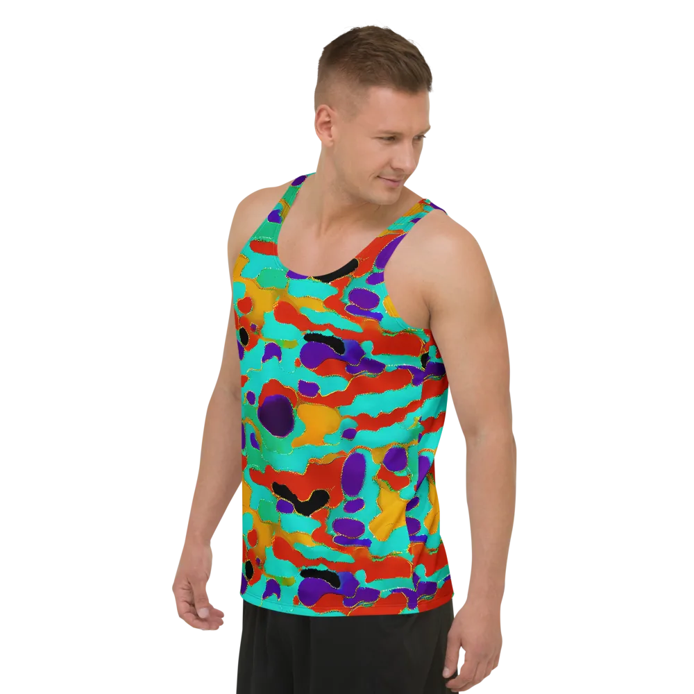 Prismatic Spill on Men's Tank Top — Left Front