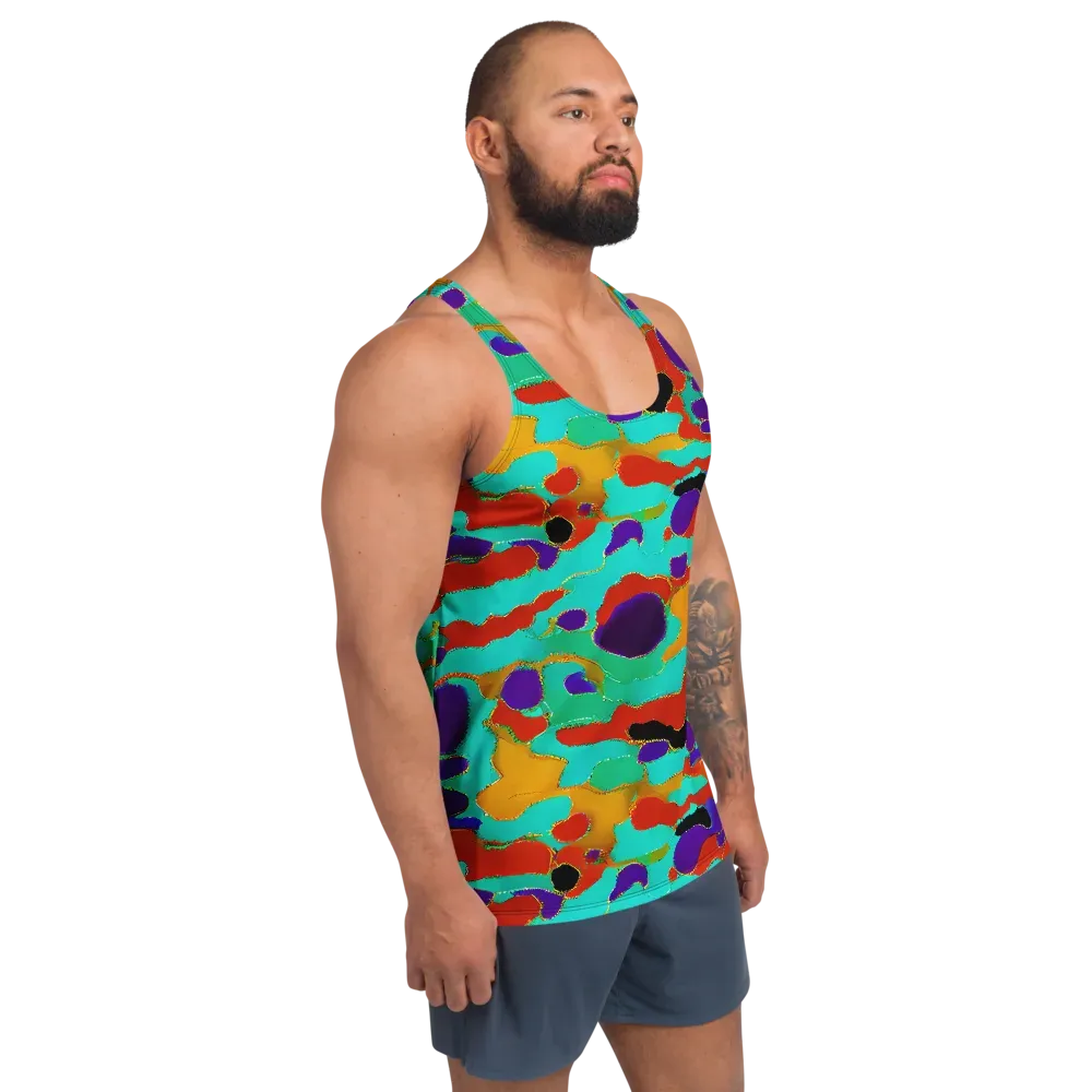 Prismatic Spill on Men's Tank Top — Right Front
