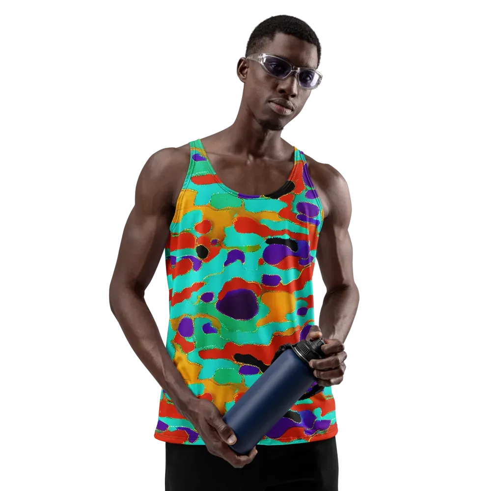 Prismatic Spill on Men's Tank Top — Front