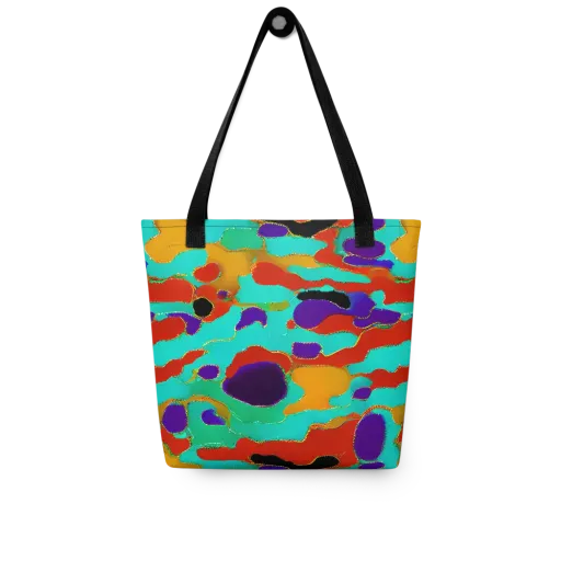 Prismatic Spill on a Tote Bag