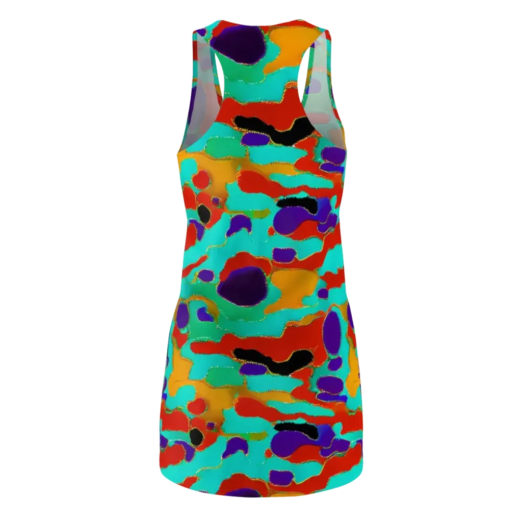 Prismatic Spill on Racerback Dress — Back